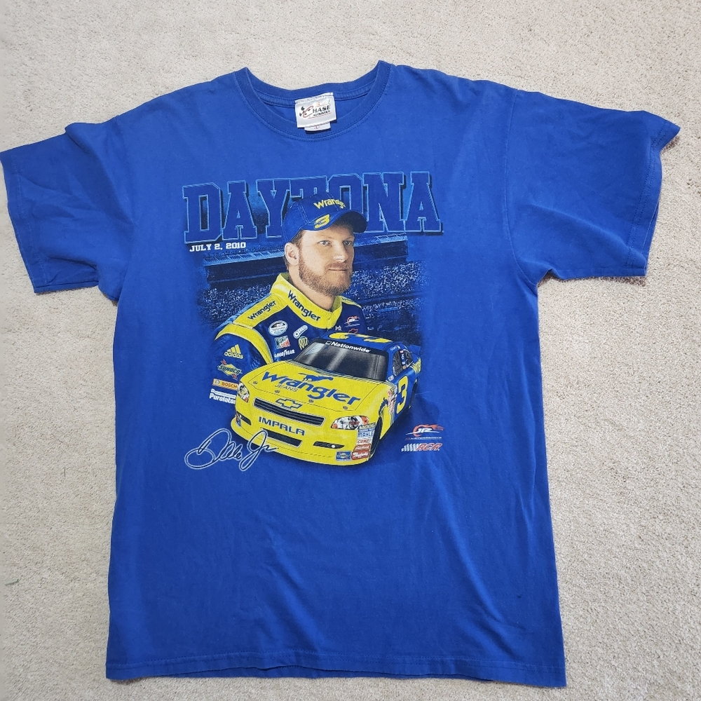 Dale Earnhardt SR/JR double sided t-shirt Nascar Men's L